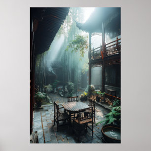 Serene Sunset - Mooie Landschapsfotografie Po Poster
