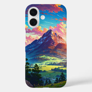 Serene Sunset Mountains iPhone 16 Hoesje