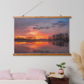 Serene Sunset Reflection Wall Art Hangend Wandkleed (Slaapkamer)