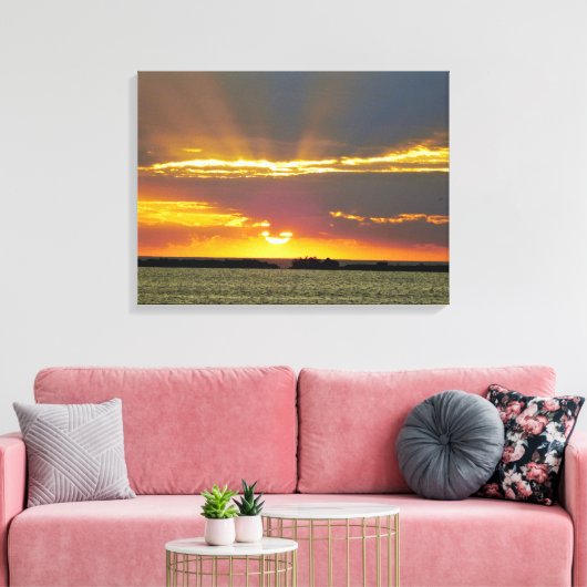 Serene Sunset Toile Enveloppée Imprimer (Insitu(Salon))