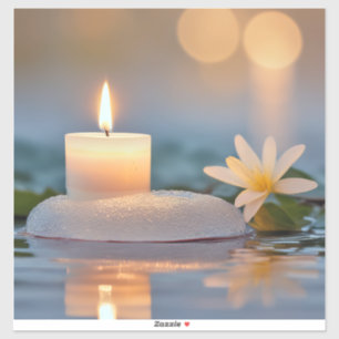 Serene Tuin Wellness Kaars Licht Zen Vibes Kalm Sticker