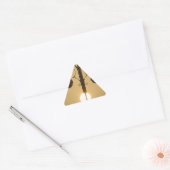 Serene Victoriaans straatlamp Sunset Sky Driehoek Sticker (Envelop)