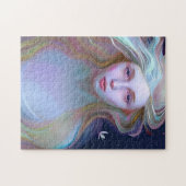 Serene Vrouw met Scheur in Haar Oog Legpuzzel (Horizontaal)