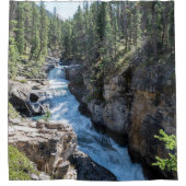 Serene Waterfall, Canadese Stanley Herfsten Douchegordijn (Voorkant)