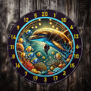 Serene Waters Dolfijn Dartboard Design Dartbord