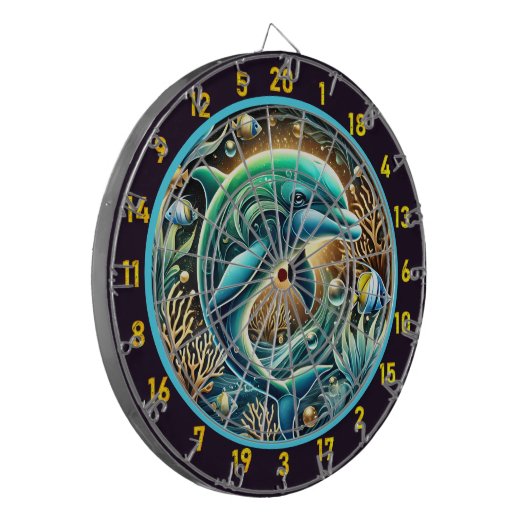 Serene Waters Dolfijn Dartbord Delight (Voorkant Links)