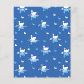 Serene Waters - Speels Swan Lake Pattern Design Flyer (Voorkant)