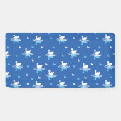 Serene Waters - Speels Swan Lake Pattern Design Spandoek (Horizontaal)