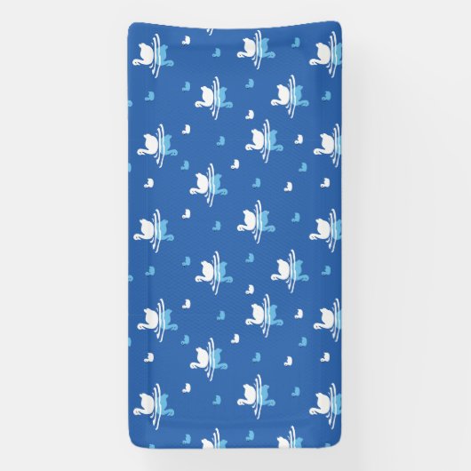 Serene Waters - Speels Swan Lake Pattern Design Spandoek (Verticaal)