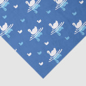 Serene Waters - Speels Swan Lake Pattern Design Tissuepapier (Detail)