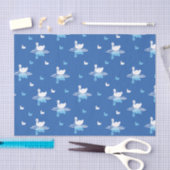 Serene Waters - Speels Swan Lake Pattern Design Tissuepapier (Craft)