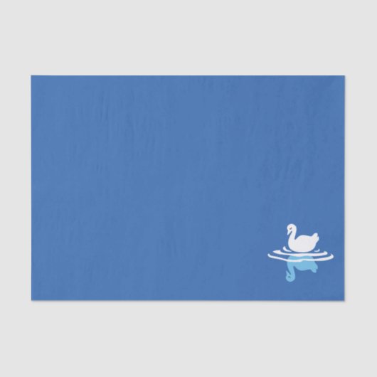 Serene Waters - Speels Swan Lake Pattern Design Tissuepapier (Voorkant)