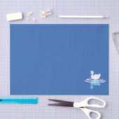 Serene Waters - Speels Swan Lake Pattern Design Tissuepapier (Craft)
