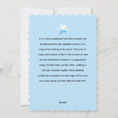 Serene Waters - Speels zwaan Lake Pattern Design H Feestdagenkaart (Achterkant)