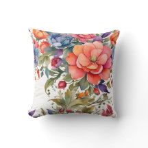 Serene Waterverf Bloemmotief Ontwerp