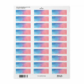 Serene Waterverfgradiënt Etiket (Full Sheet)