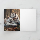 Serene White Tiger Companions Kaart (Binnen)