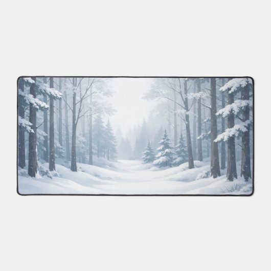 Serene Winter Forest Mouse Pad (Recto)