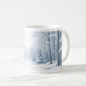 Serene Winter Forest Mug (Devant droit)