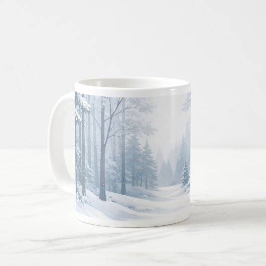 Serene Winter Forest Mug (Devant gauche)