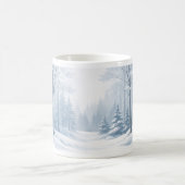 Serene Winter Forest Mug Koffiemok (Center)