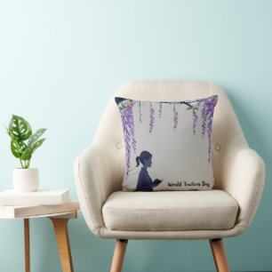 Serene Wisteria Dreams Kussen