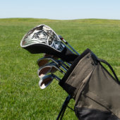 Serene Wolf Familie Oase in Idyllische Natuur Golfheadcover (Insitu)