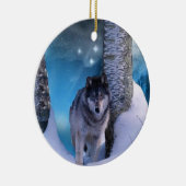 Serene wolf Ornament (Rechts)