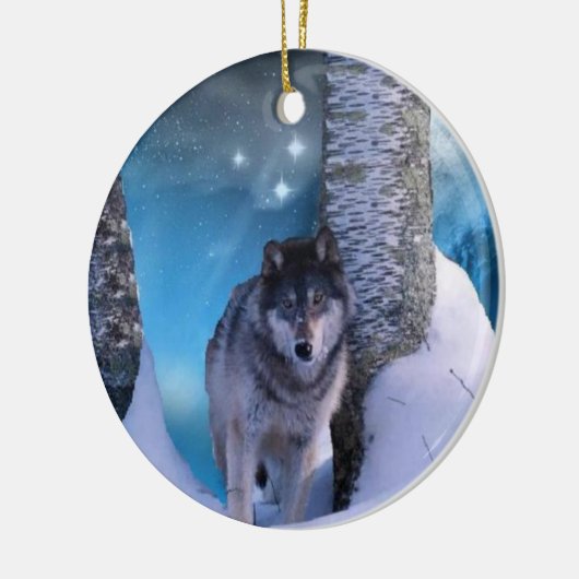 Serene wolf Ornament (Links)