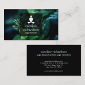 Serene Yoga, Méditation, Carte de visite zen (Devant / Derrière)