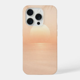 Serene zomersonsondergang met palmschaduwen iPhone 15 pro hoesje