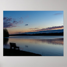 Serene zonsopgang poster