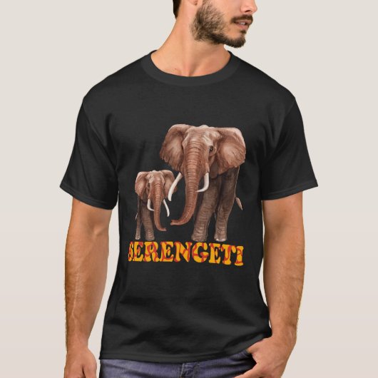 Serengeti Elephant T-shirt (Voorkant)