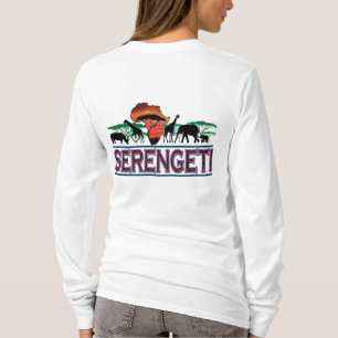 Serengeti met een giraffe t-shirt