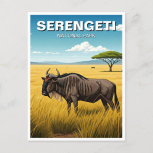 Serengeti Nationaal Park Tanzania Briefkaart
