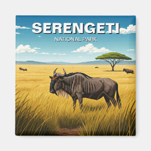 Serengeti Nationaal Park Tanzania Briefkaart Magneet