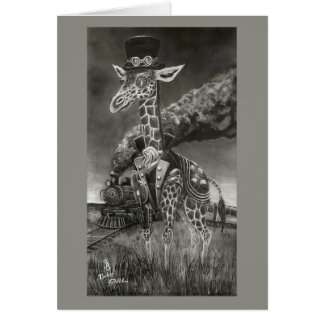 "Serengeti Steampunk" Giraffe Kaart