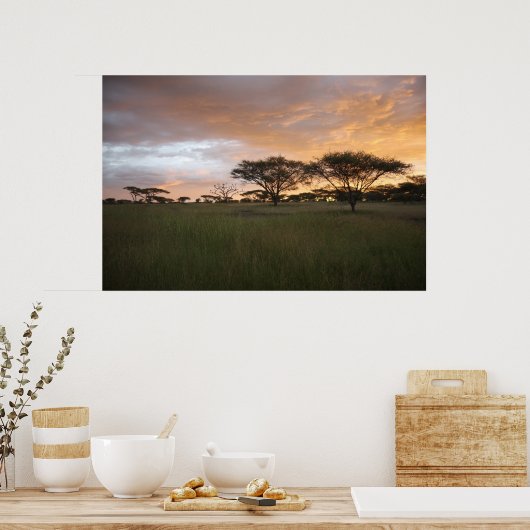 Serengeti Sunset Poster (Keuken)