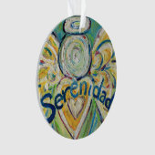 Serenidad Angel Word Art Cadeau de vacances (devant)