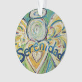 Serenidad Angel Word Art Cadeau de vacances (devant)