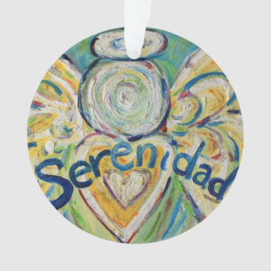 Serenidad Angel Word Art Cadeau de vacances (devant)