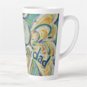 Serenidad Angel Word Art Custom Latte Mug Cup (Droite)