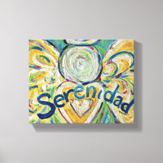 Serenidad Angel Word Art Peinture Toile Emballée