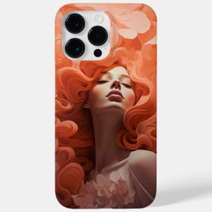 Serenidad Floral en Colores Melocotón Case-Mate iPhone 14 Pro Max Hoesje
