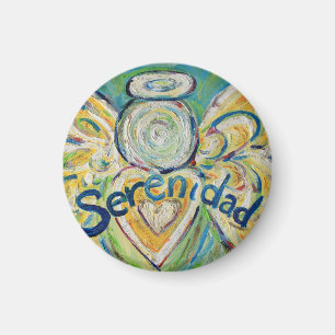 Serenidad Guardian Angel Word Magnet personnalisé