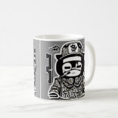 Sérénité blanche : Kungfu King Mug Design (Devant droit)