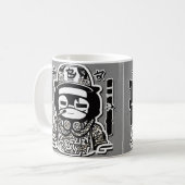 Sérénité blanche : Kungfu King Mug Design (Devant gauche)