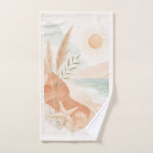 Sérénité Bohème de Plage au Soleil Côtier (Serviette à main)