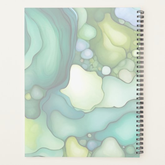 Sérénité dans les formes Abstraites vertes (Dos)