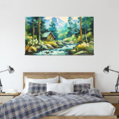 Sérénité dans l'Impression sur Toile de Cabane de (Insitu(Chambre))